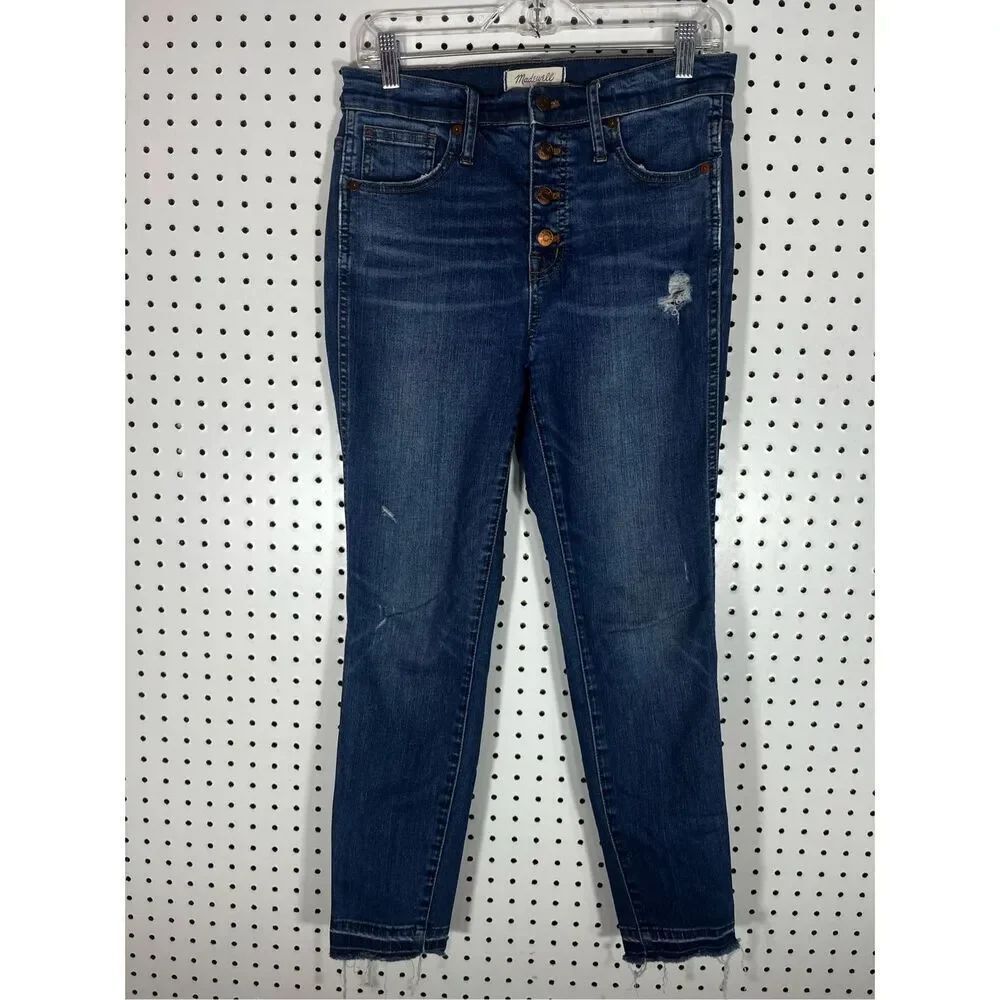 Madewell 10” high rise skinny jeans size 29
